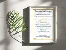 Load image into Gallery viewer, Montessori Affirmations Poster - &quot;The Principles Close to Our Heart&quot;